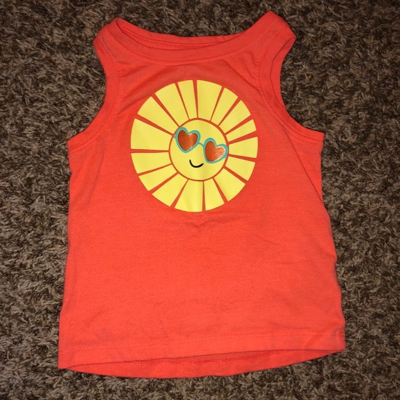 Girls orange tank top